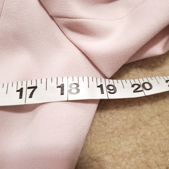 Chapter One pink blazer jacket chiffon rosette 6 fits size Small pastel spring - Picture 13 of 16